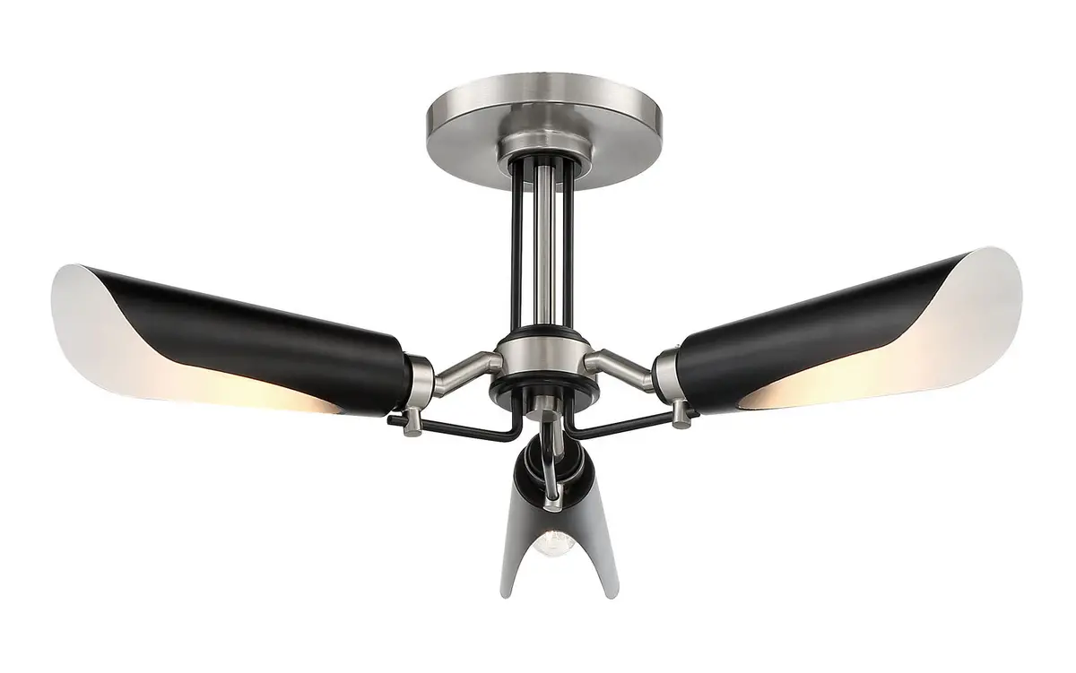 George Kovacs Turbine | Semi-Flush Mts. At 60W 1