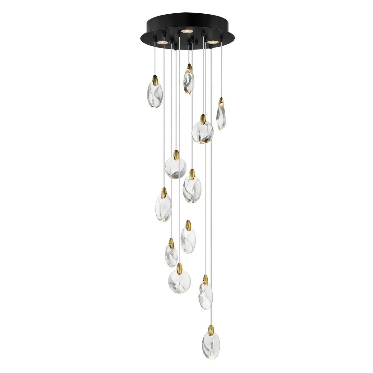Et2 Pebble | Mini Chandeliers At 45W, 2250Lm, & 30K Temp 1