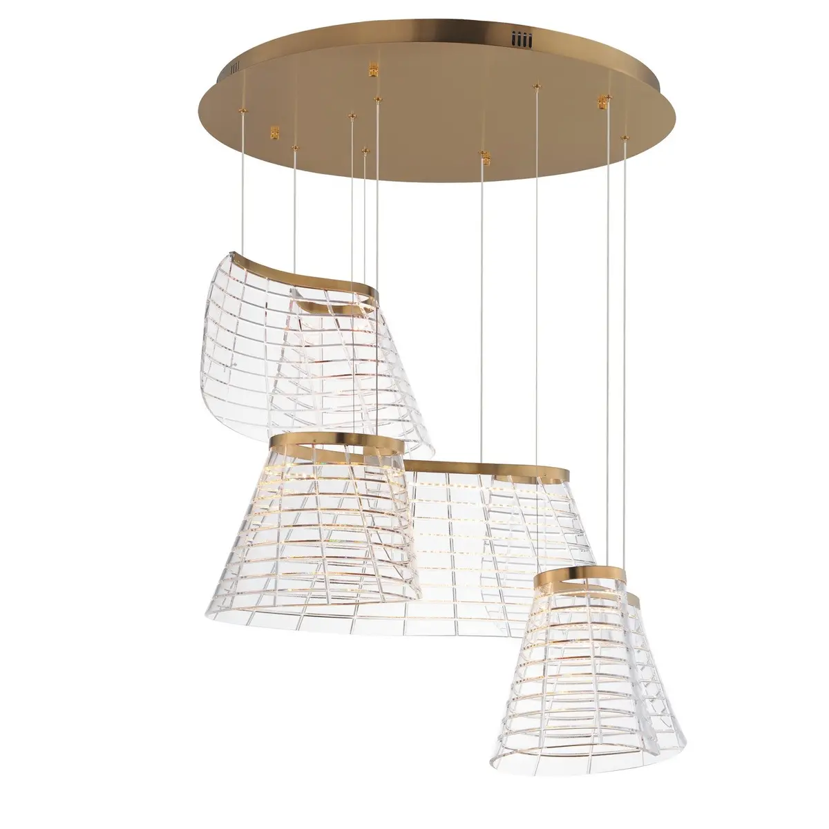 Et2 Tartan | Mid. Chandeliers At 40W, 2000Lm, & 30K Temp 1