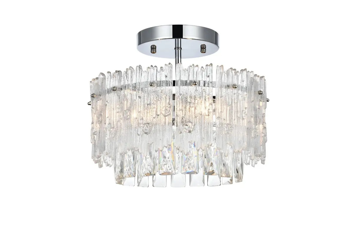Elegant Lighting Emilia | Semi-Flush Mts. At 40W 1