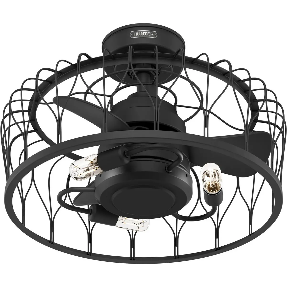 Hunter Rotonda | Ceiling Fan With 3.50W T12 Edison & Handheld Remote 1