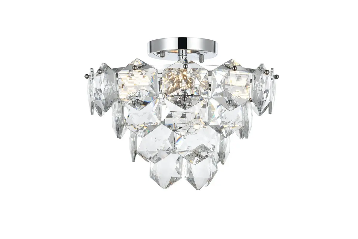 Elegant Lighting Adaline | Semi-Flush Mts. At 40W 1