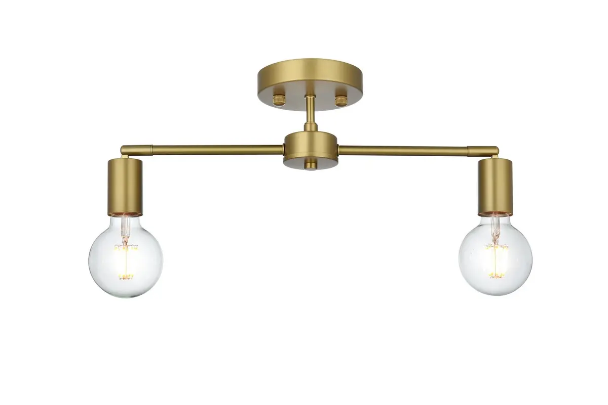 Elegant Lighting Zane | Semi-Flush Mts. At 40W 1