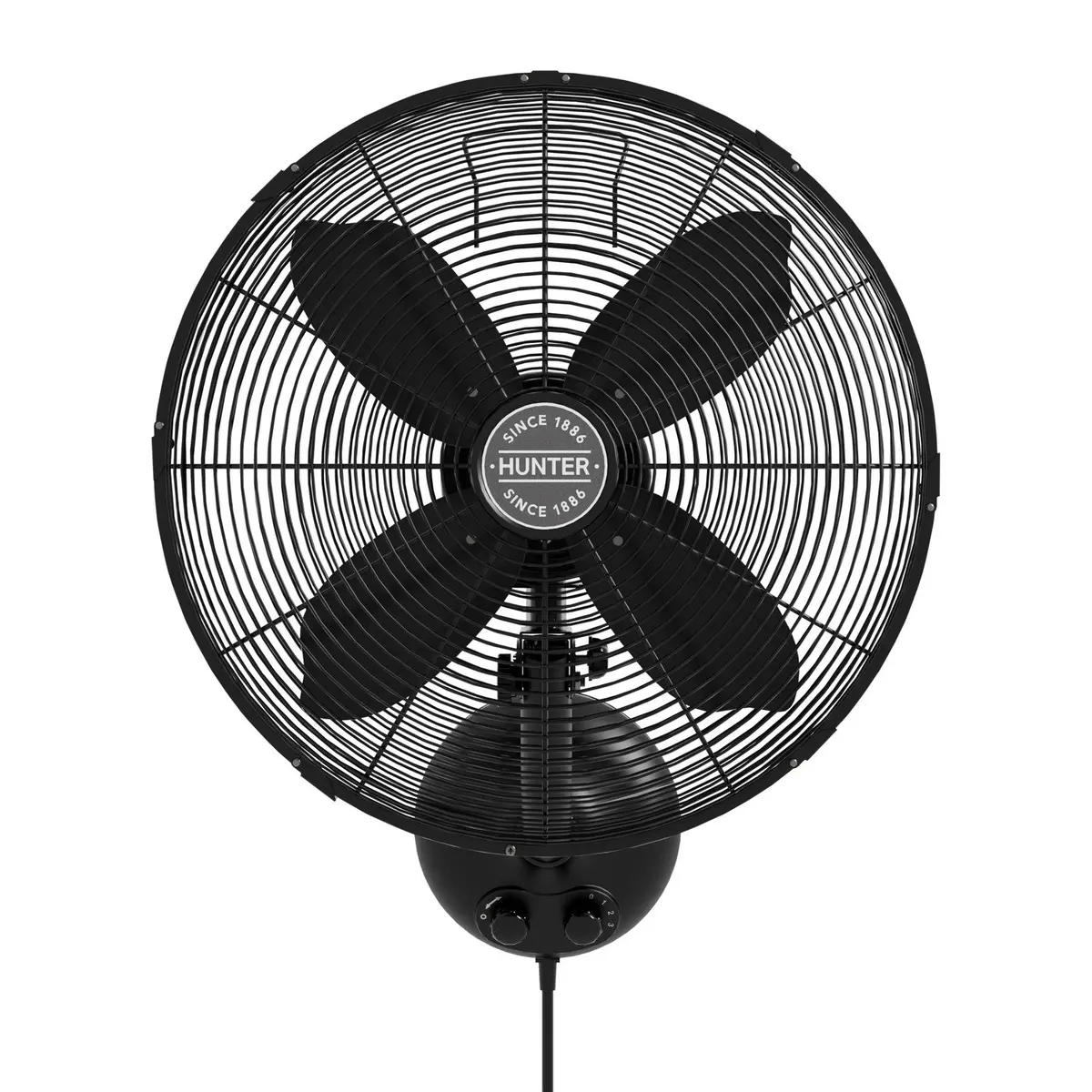 400102 Wall Fan In Matte Black 1