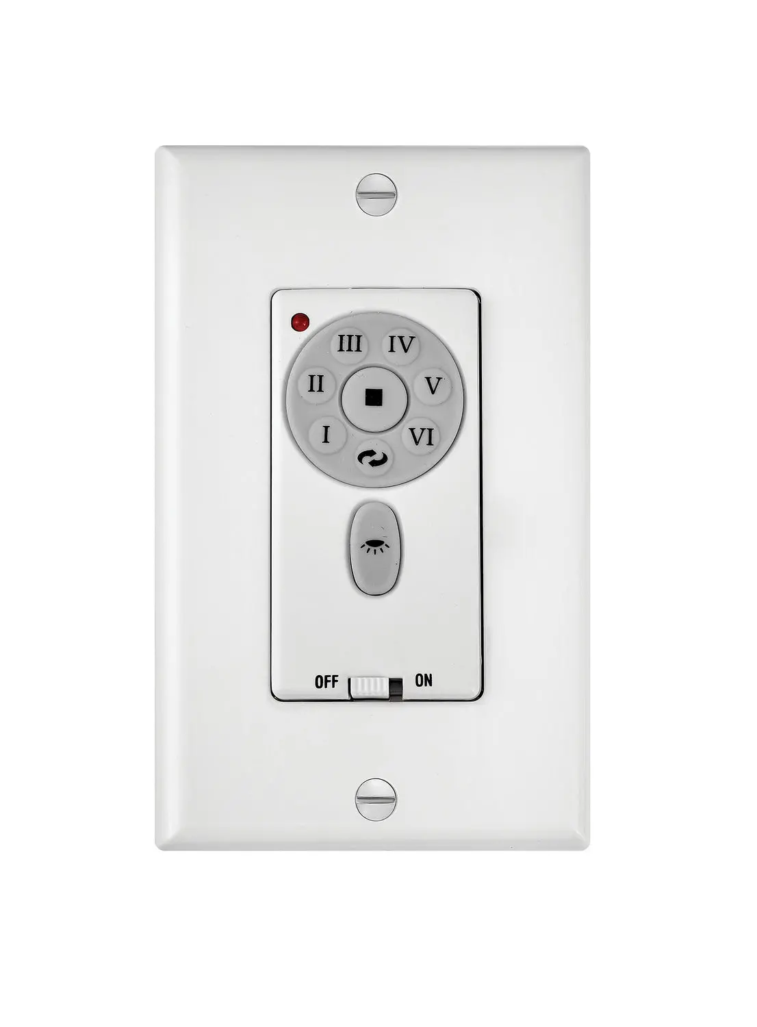 6 Speed Dc Wall Control In White 1