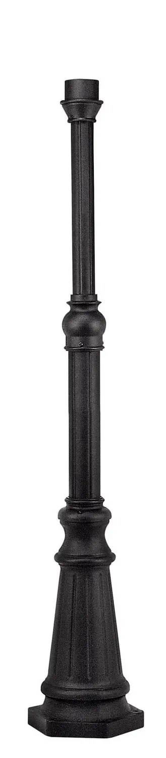 6.5Ft Post With Cast Aluminum Base Post In Black 1