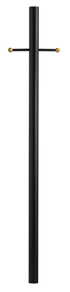 7Ft Post With Ladder Rest Post In Textured Black 1