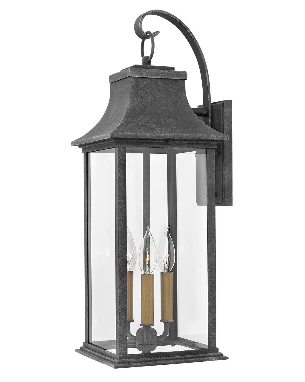 Adair Led Outdoor Wall Mount In Aged Zinc 1