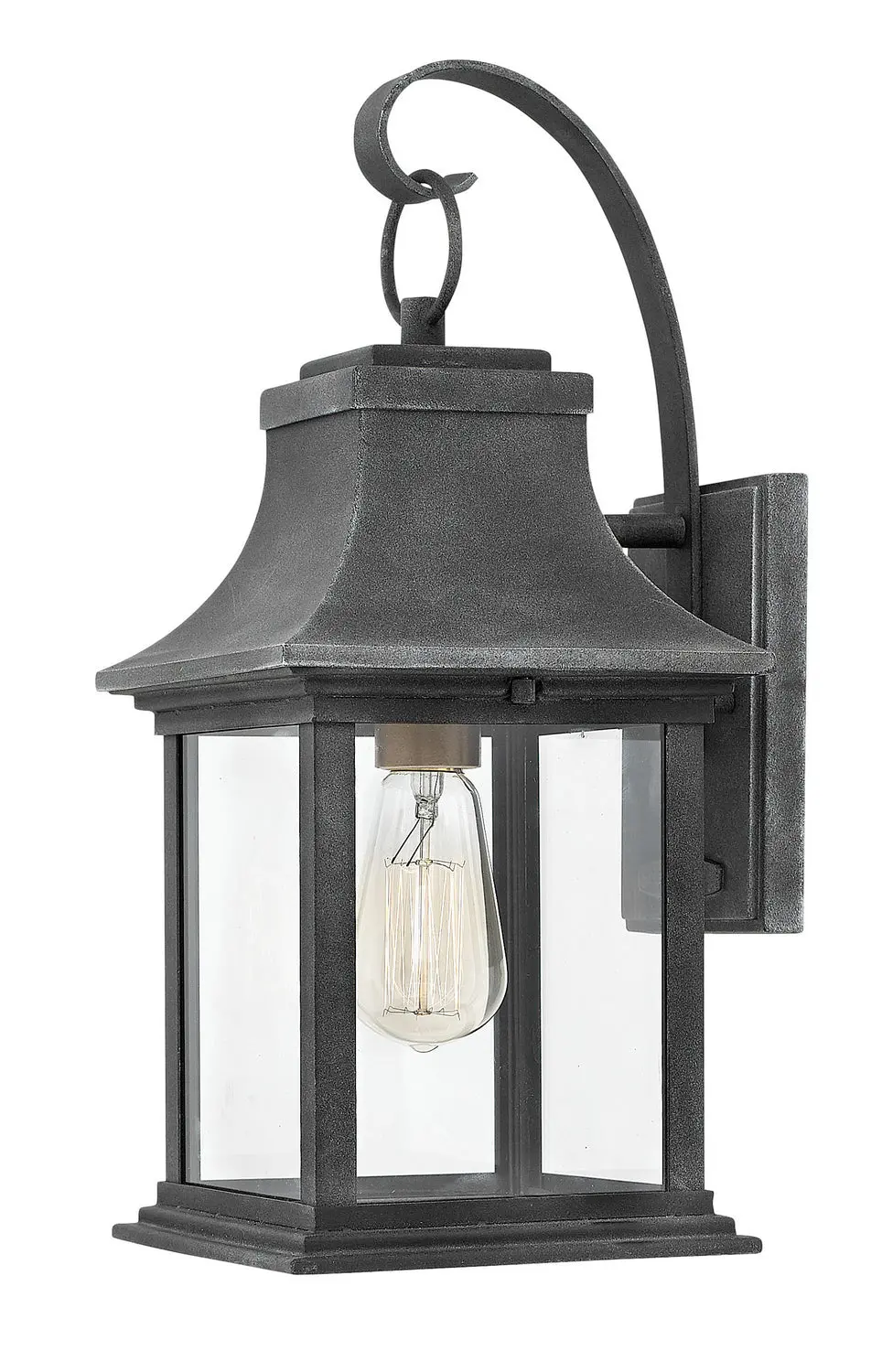 Adair Led Wall Mount In Aged Zinc 1