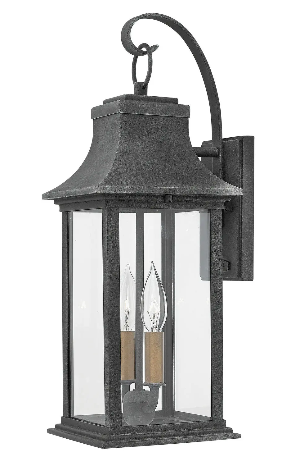 Adair Led Wall Mount In Aged Zinc 1