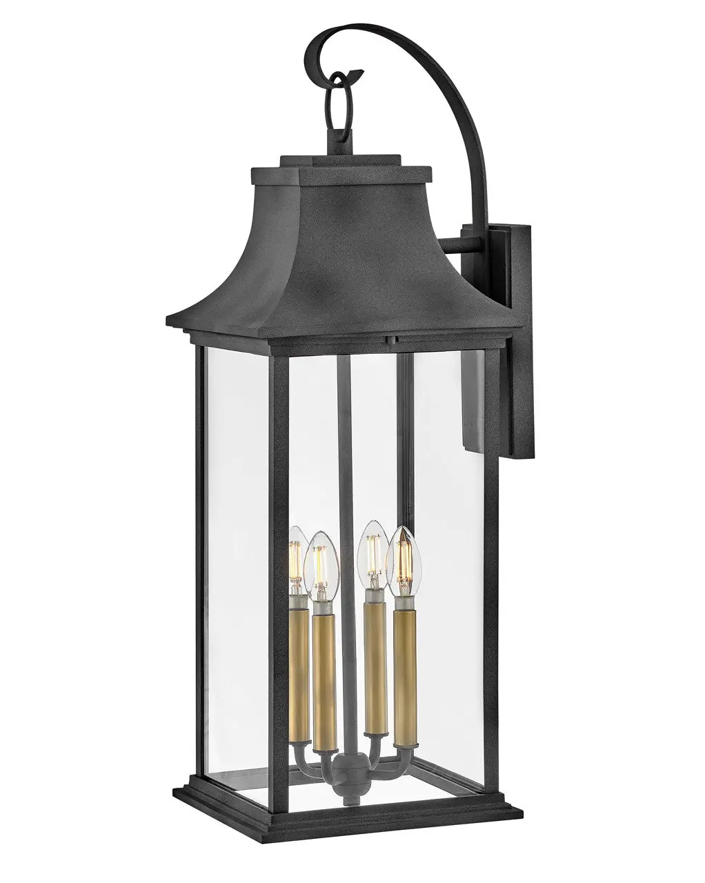 Adair Led Wall Mount In Aged Zinc 1