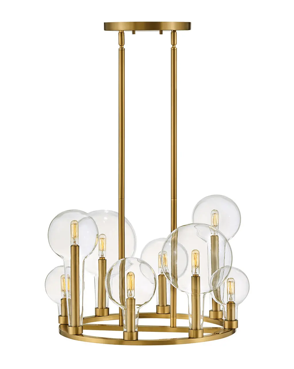 Alchemy Led Chandelier In Lacquered Brass 1