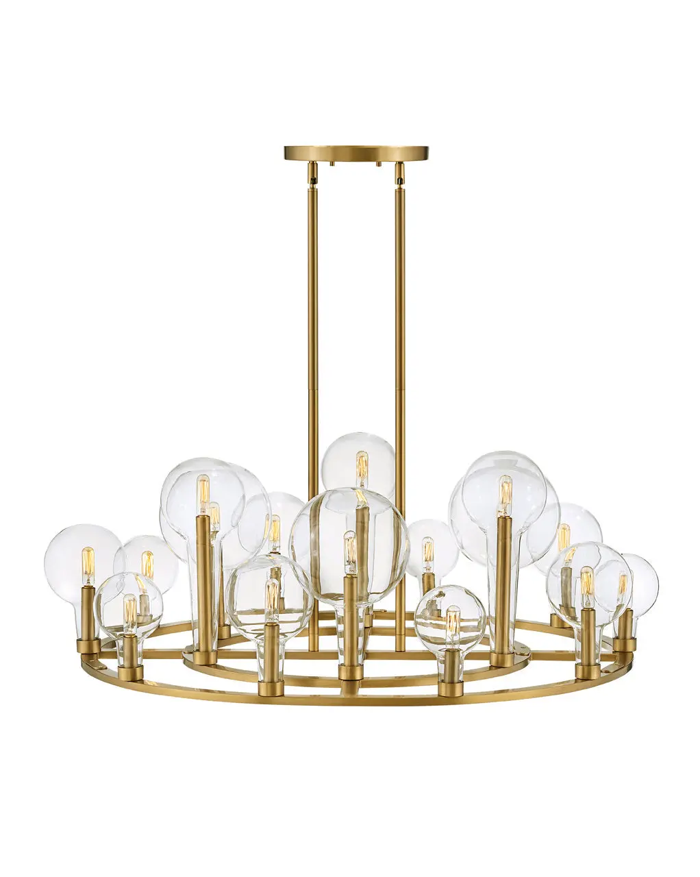 Alchemy Led Chandelier In Lacquered Brass 1