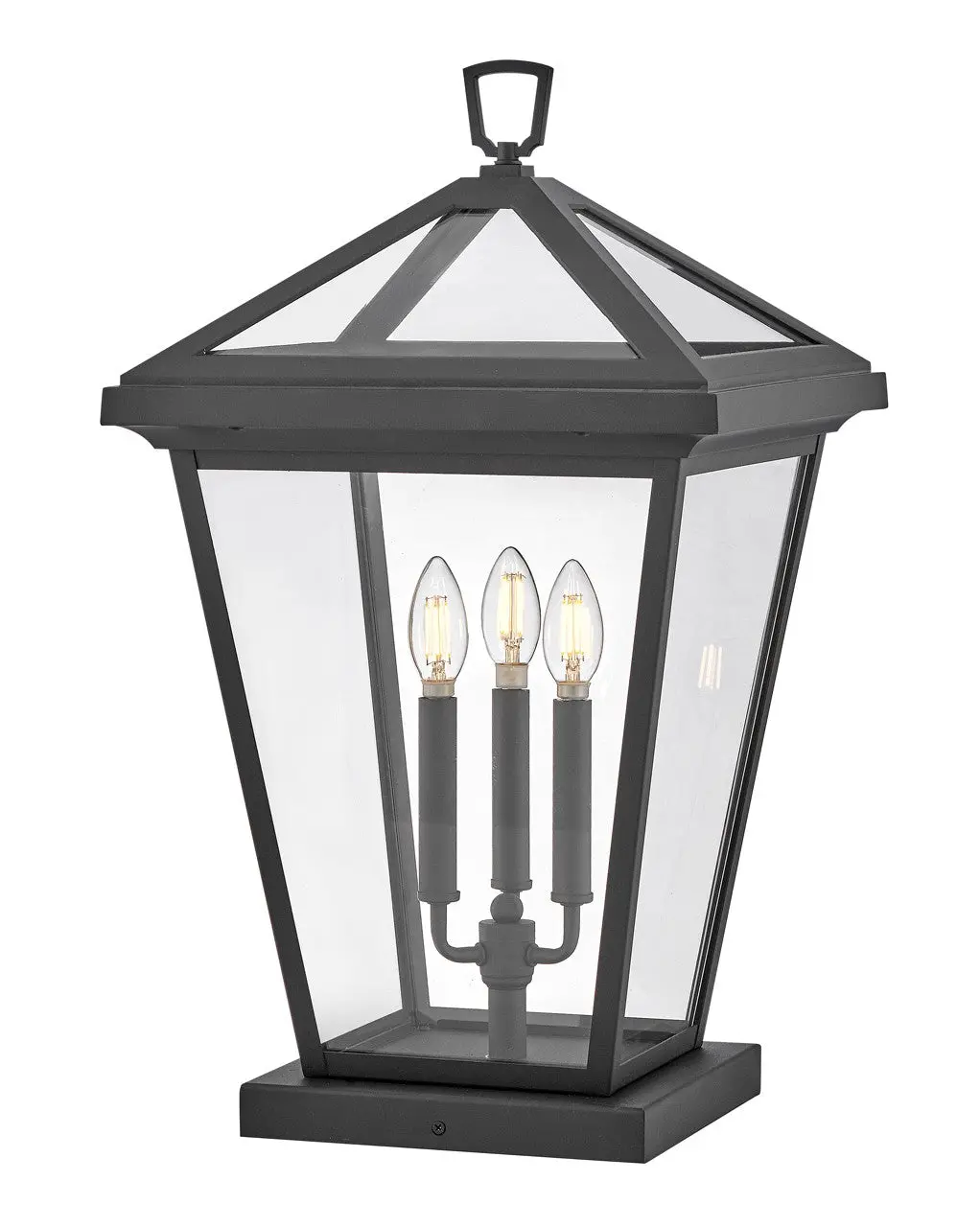 Alford Place Led Pier Mount Lantern In Museum Black 1