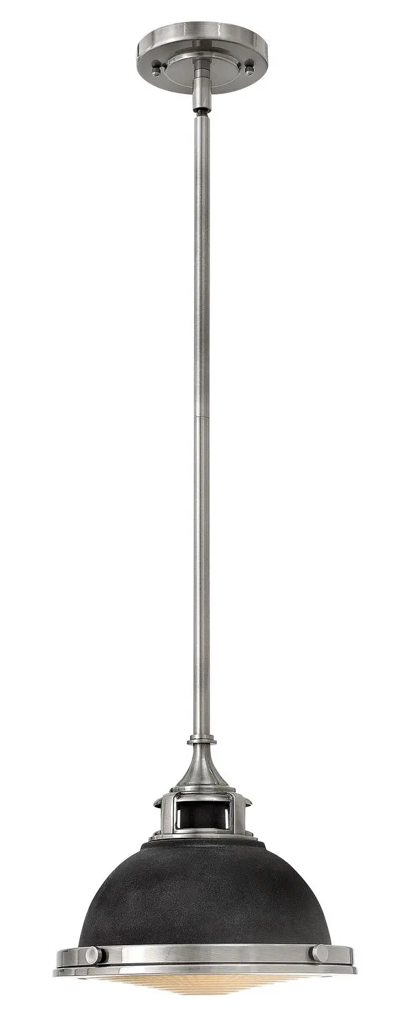 Amelia Led Pendant In Aged Zinc 1