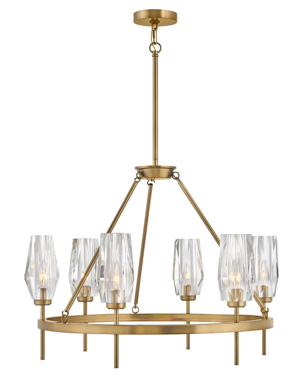 Ana Led Chandelier In Heritage Brass 1