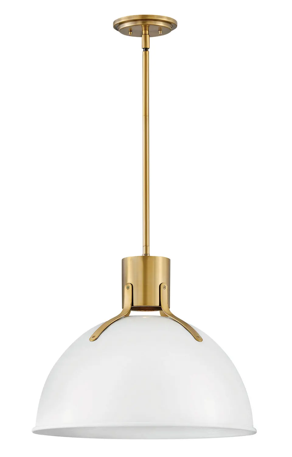 Argo Led Pendant In Polished White 1