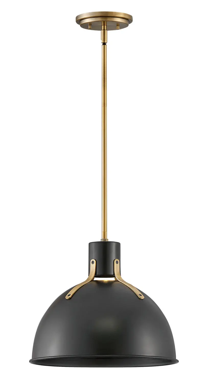 Argo Led Pendant In Satin Black 1