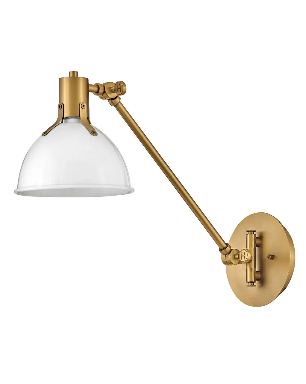 Argo Led Wall Sconce In Polished White 1