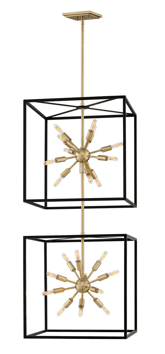 Aros Led Chandelier In Black 1