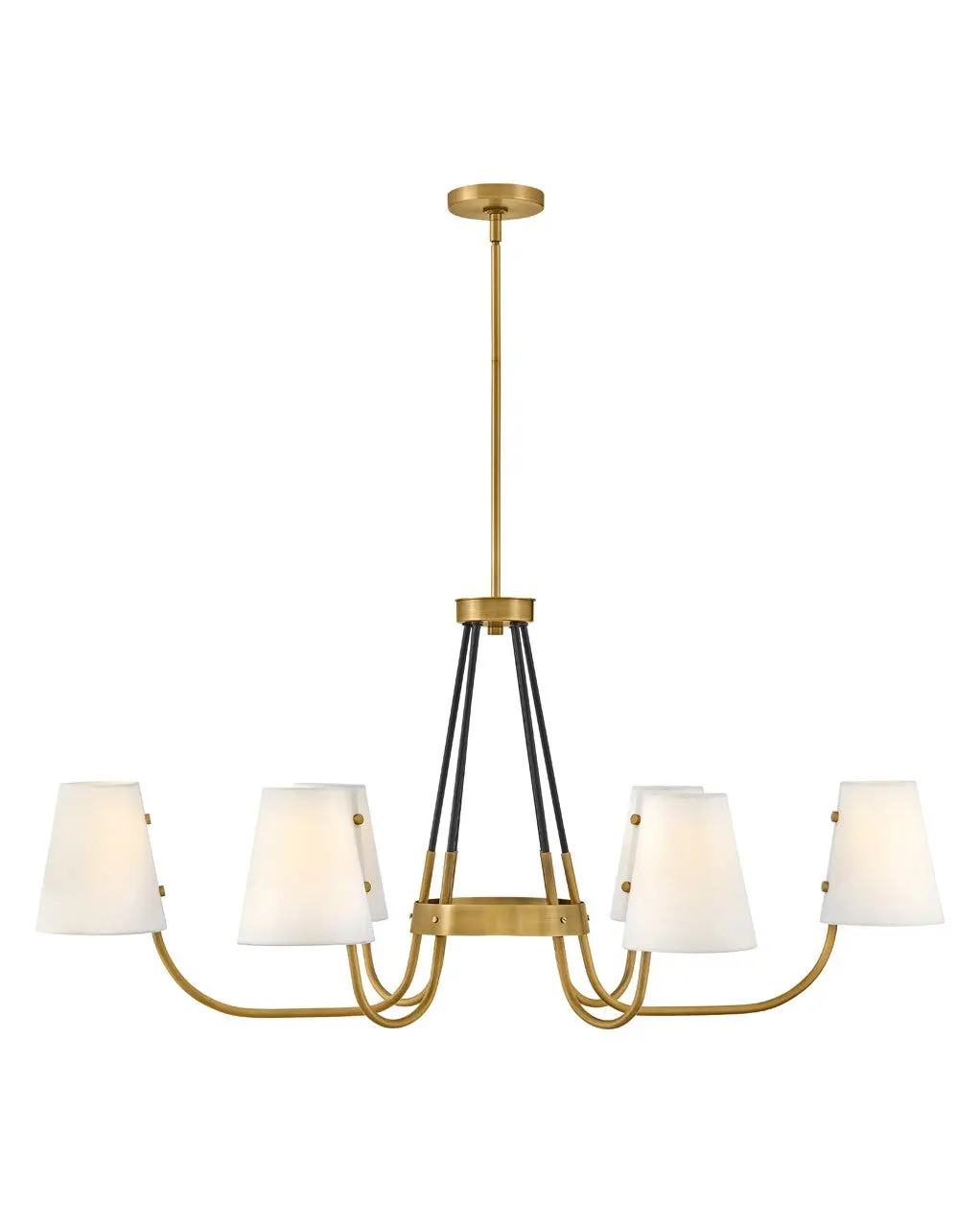Aston Led Linear Pendant In Heritage Brass 1