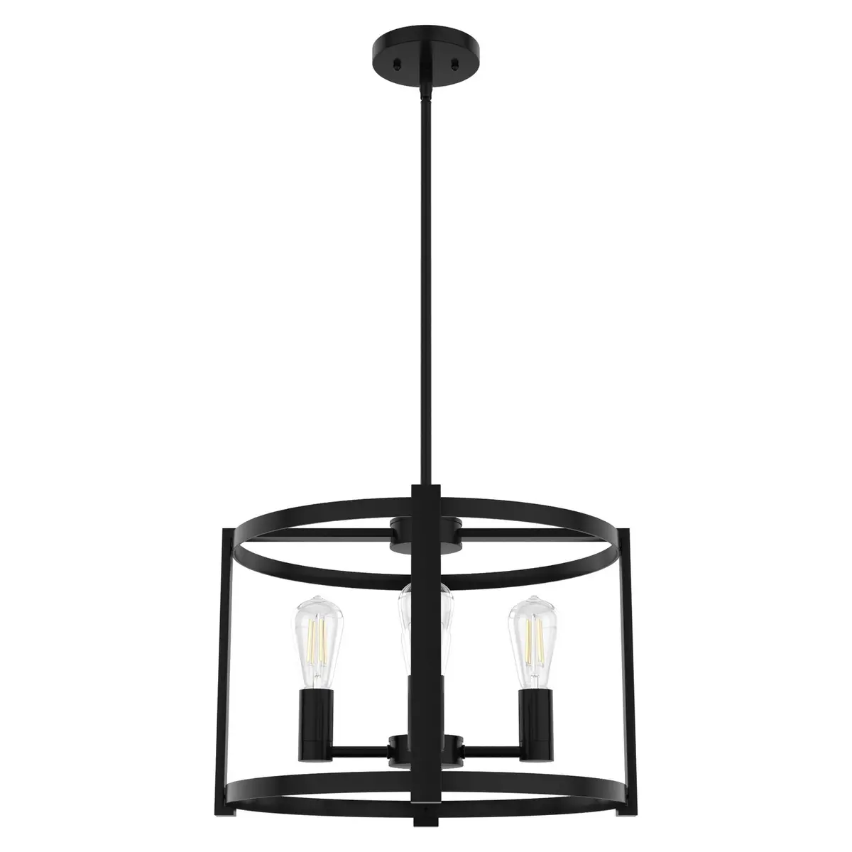 Astwood Four Light Chandelier In Matte Black 1