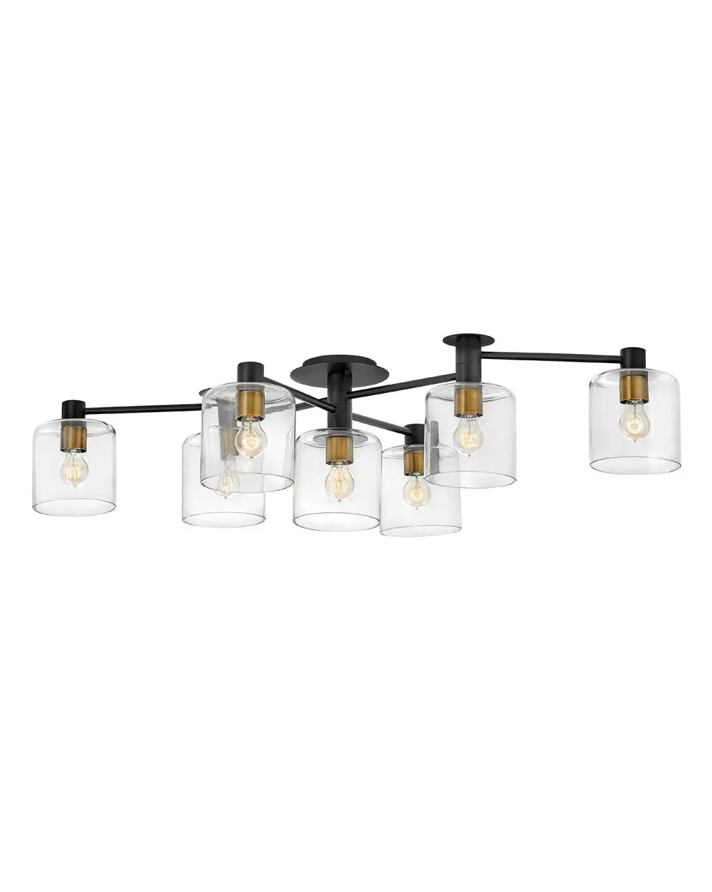 Axel Led Foyer Pendant In Black 1