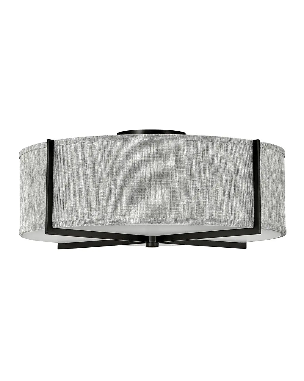 Axis Heathered Gray Led Foyer Pendant In Black 1