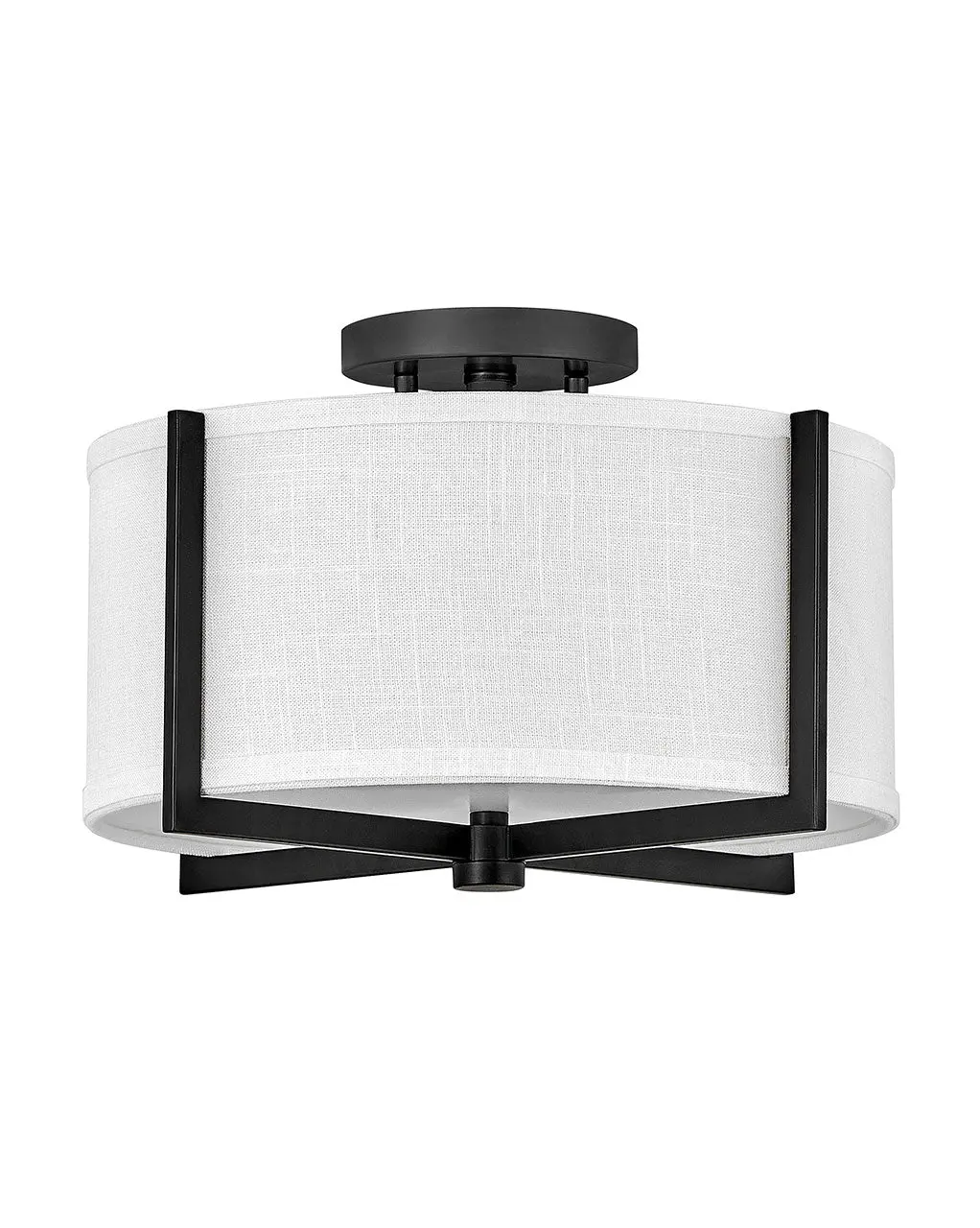 Axis Off White Led Foyer Pendant In Black 1