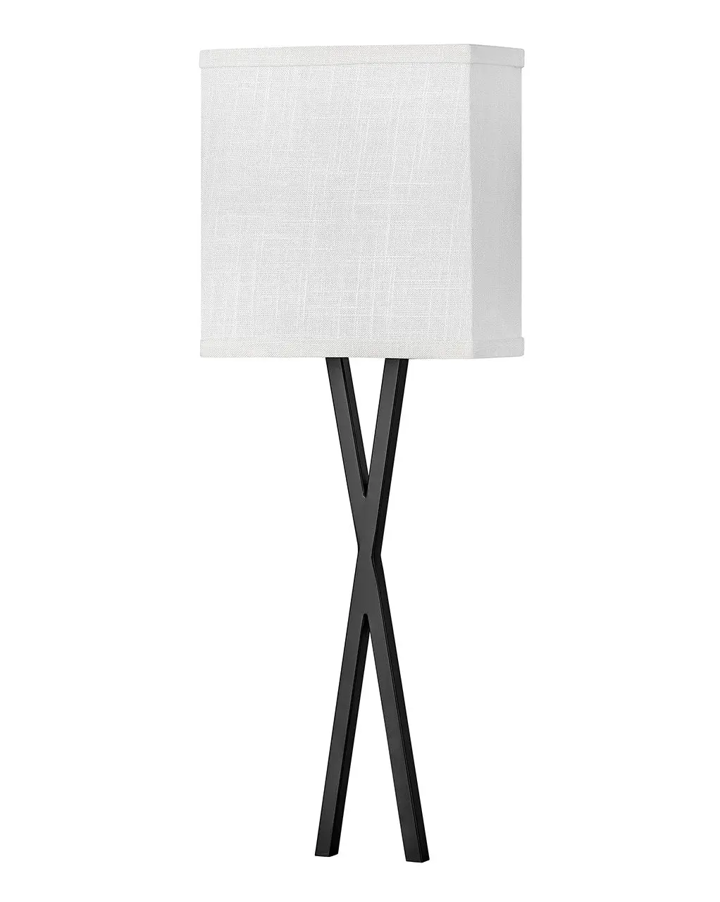 Axis Off White Led Wall Sconce In Black 1