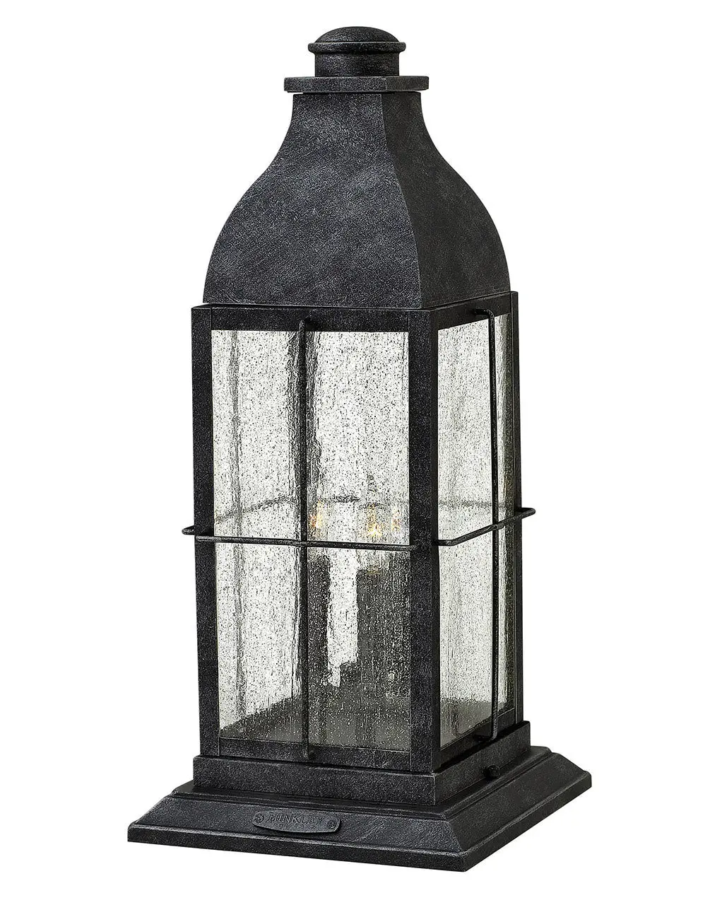 Bingham Led Pier Mount In Greystone 1