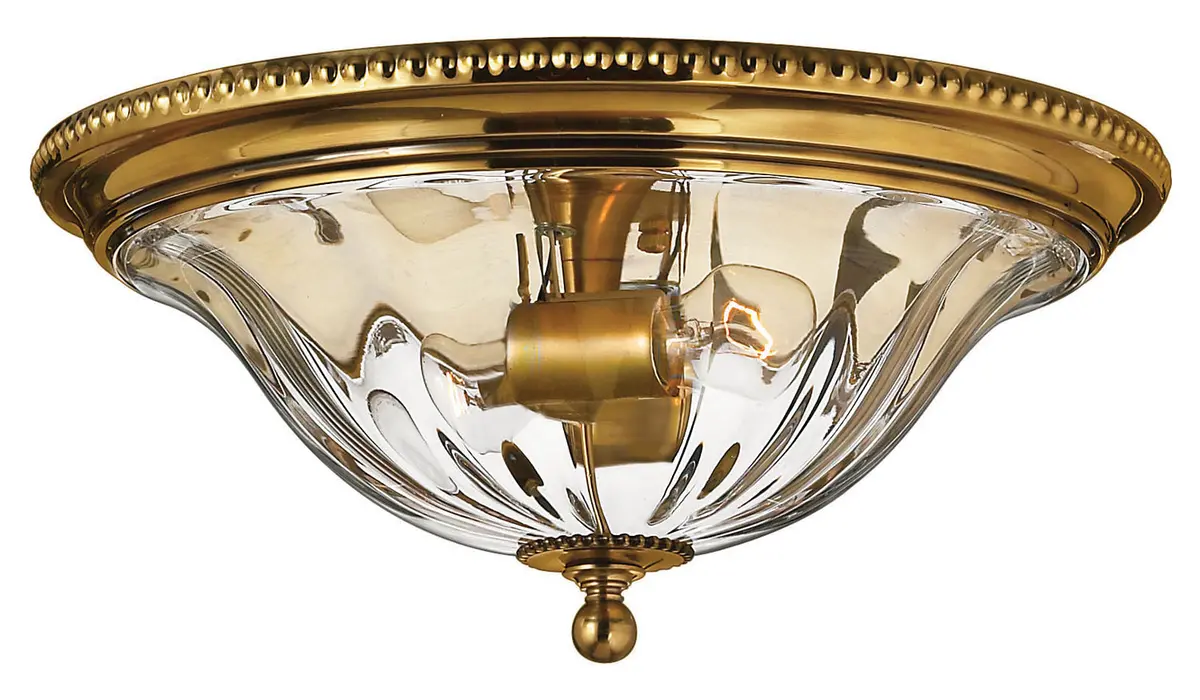 Cambridge Led Flush Mount In Burnished Brass 1