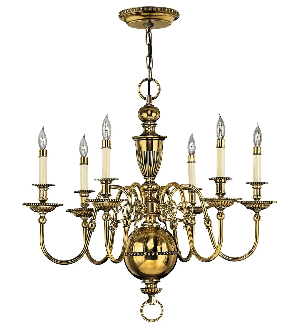 Cambridge Led Foyer Pendant In Burnished Brass 1