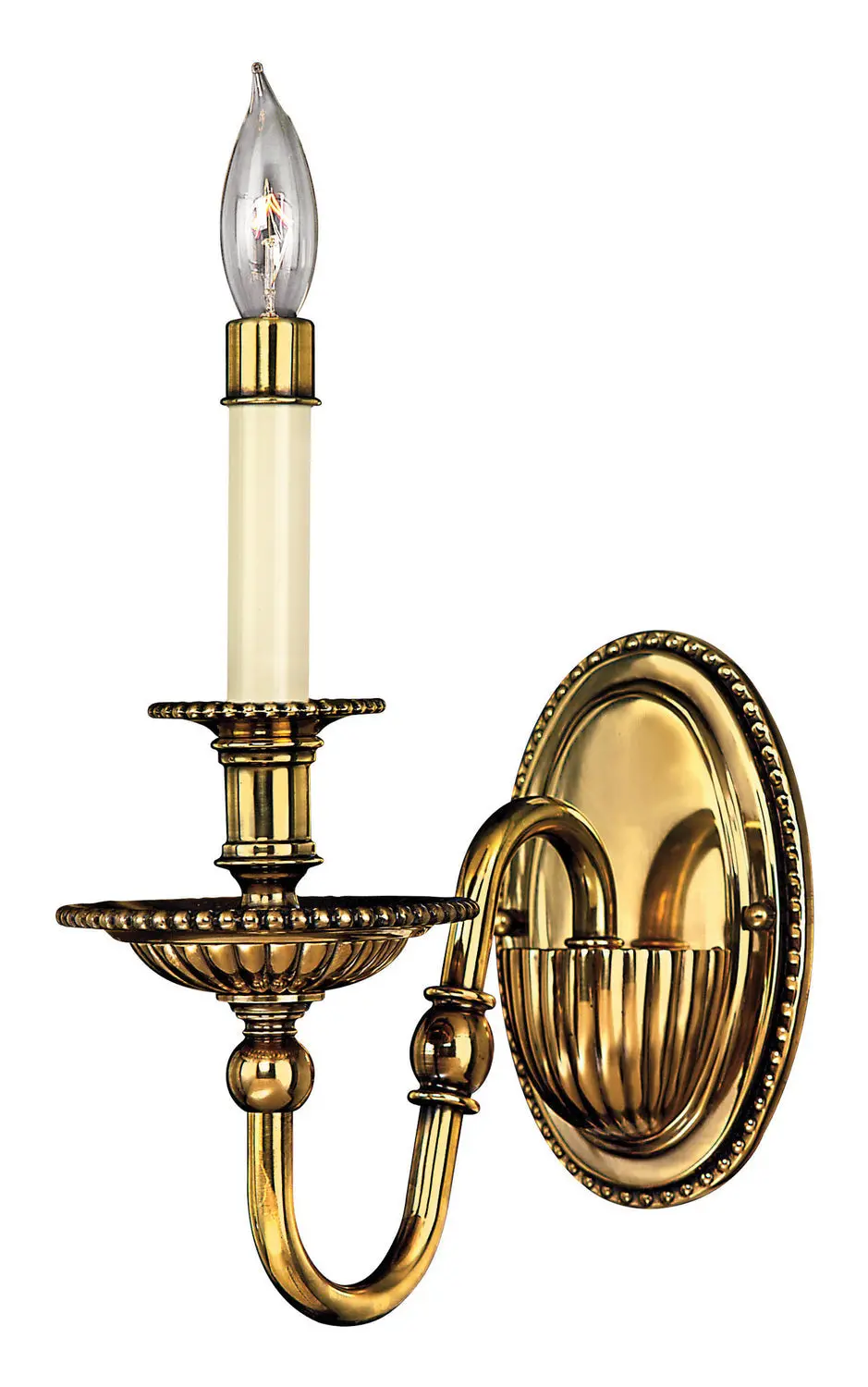 Cambridge Led Wall Sconce In Burnished Brass 1