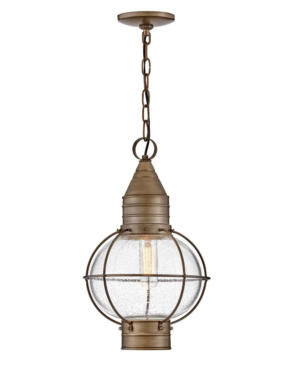 Cape Cod Led Hanging Lantern In Burnished Bronze 1