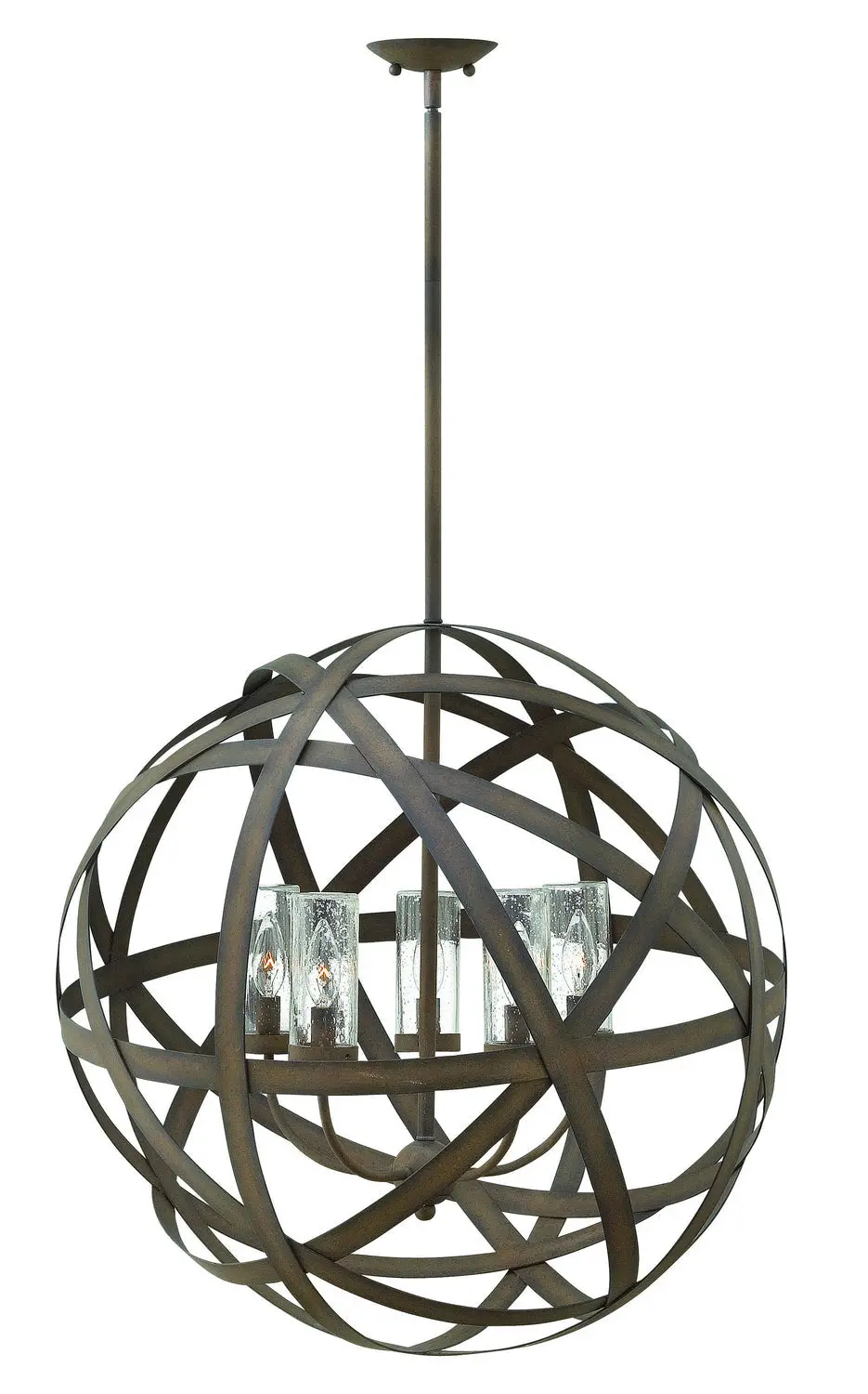 Carson Led Outdoor Chandelier In Vintage Iron 1