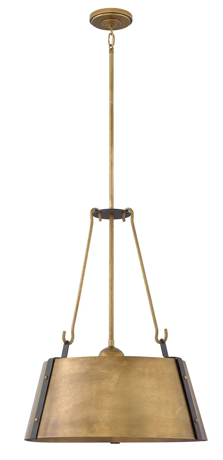Cartwright Led Pendant In Rustic Brass 1