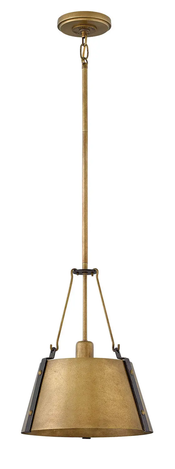 Cartwright Led Pendant In Rustic Brass 1