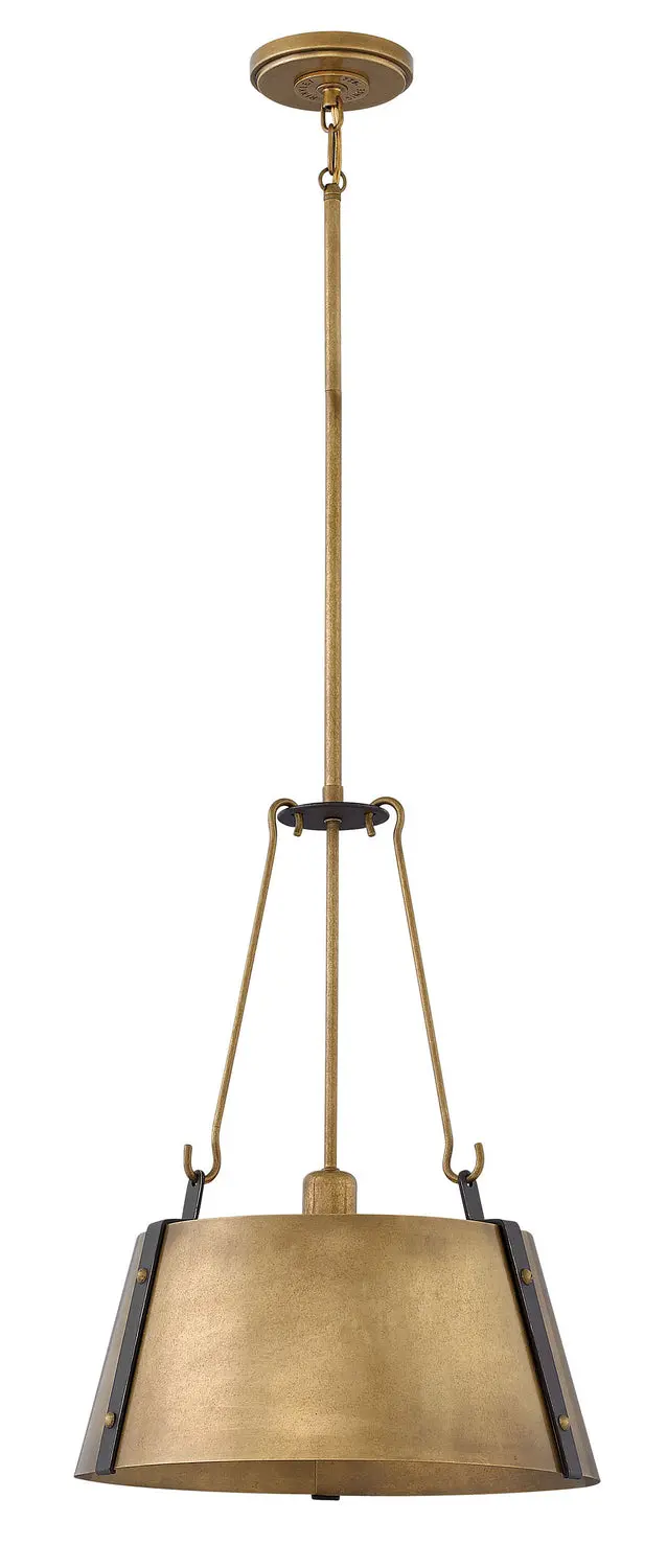 Cartwright Led Pendant In Rustic Brass 1