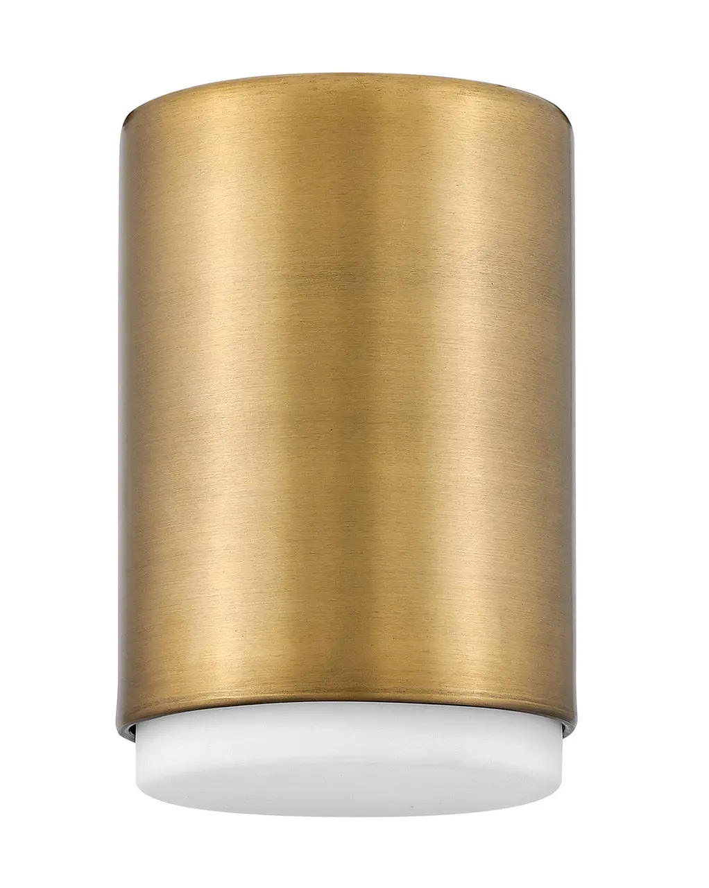 Cedric Led Flush Mount In Lacquered Brass 1