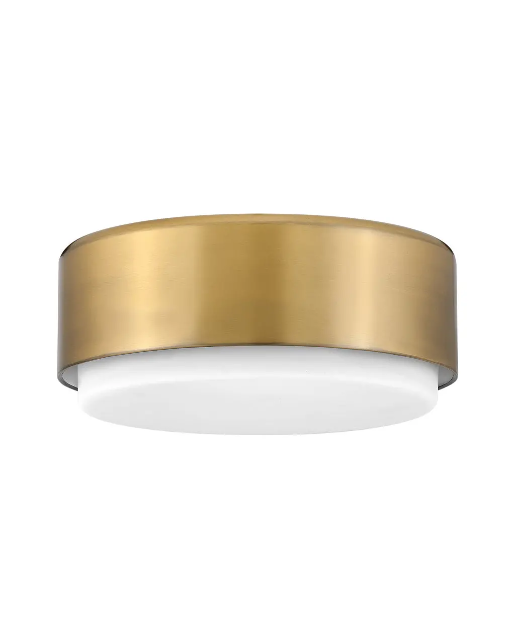Cedric Led Flush Mount In Lacquered Brass 1