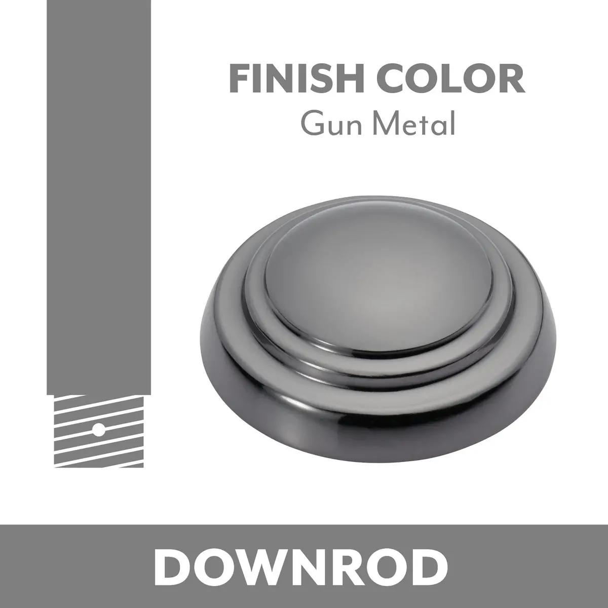 Ceiling Fan Downrod Coupler In Gun Metal 1