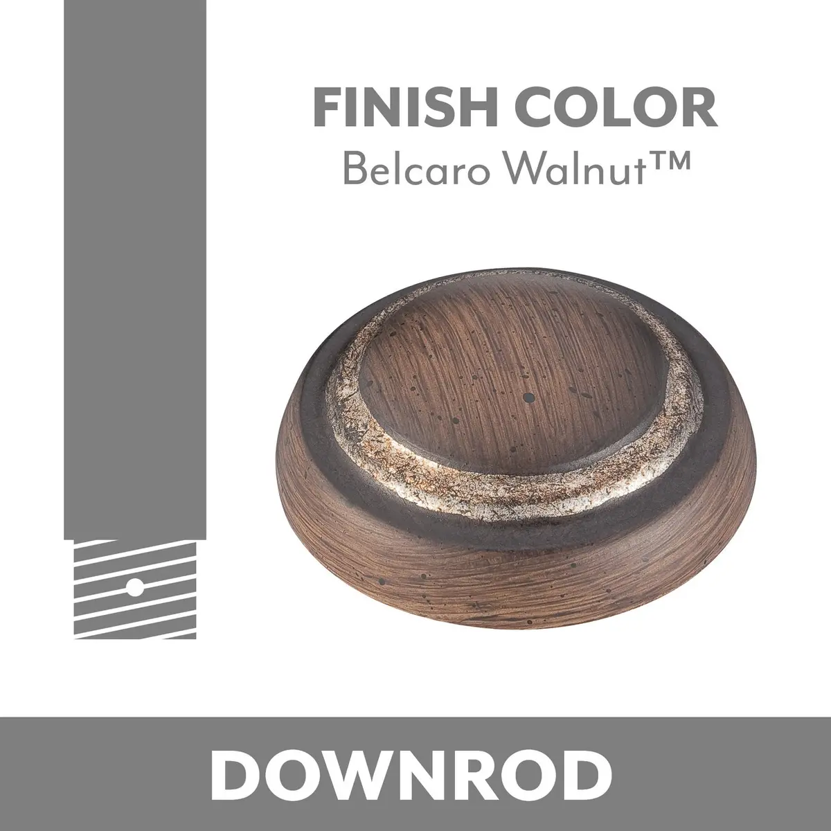 Ceiling Fan Downrod In Belcaro Walnut 1