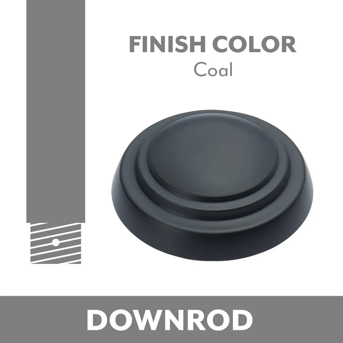 Ceiling Fan Downrod In Coal 1