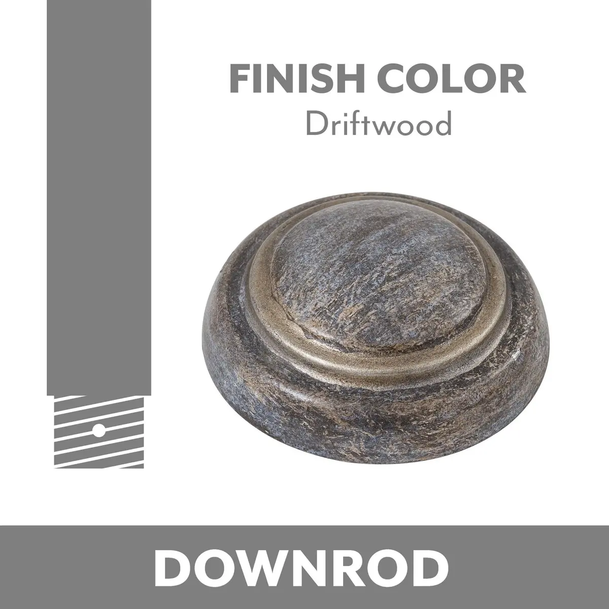 Ceiling Fan Downrod In Driftwood 1