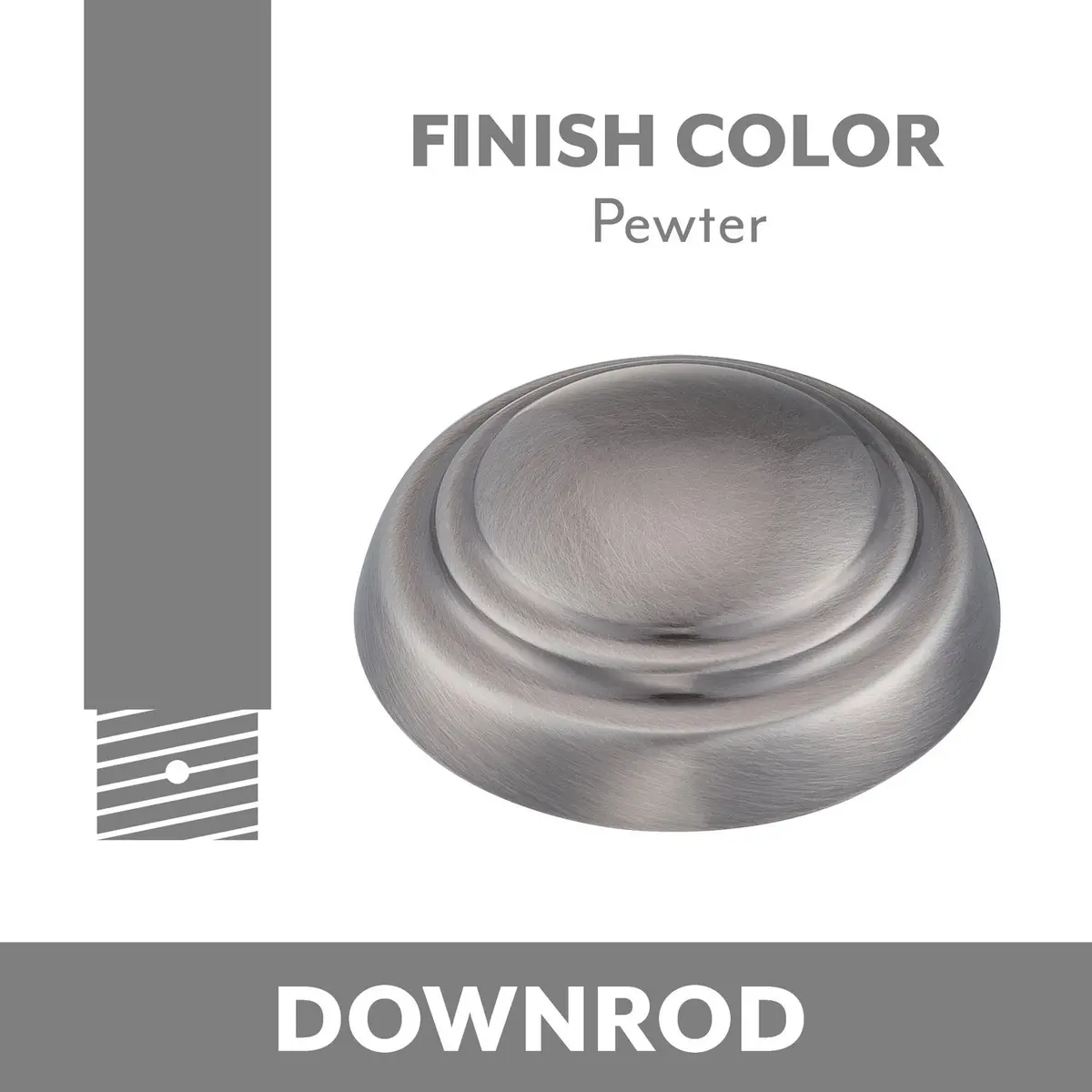 Ceiling Fan Downrod In Pewter 1
