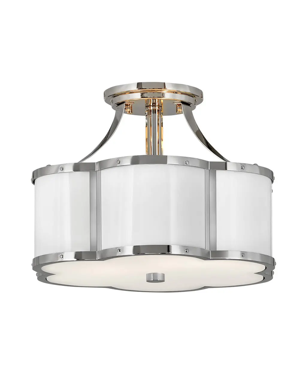 Chance Led Foyer Pendant In Polished Nickel 1