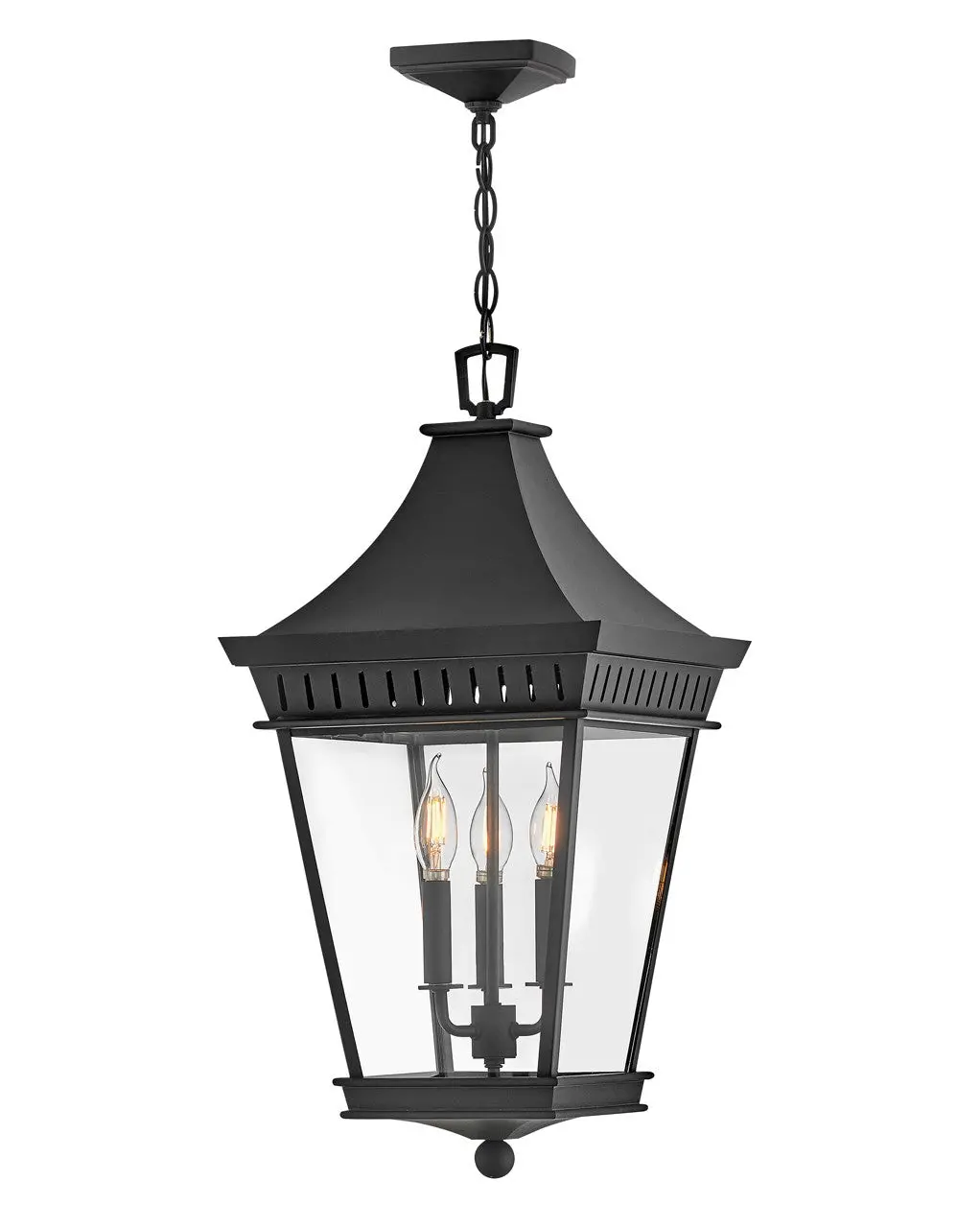 Chapel Hill Led Hanging Lantern In Museum Black 1