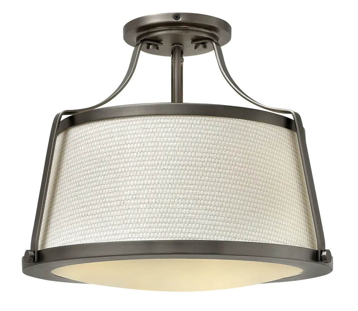 Charlotte Led Semi-Flush Mount In Antique Nickel 1