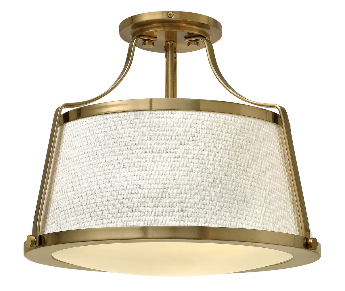 Charlotte Led Semi-Flush Mount In Brushed Caramel 1